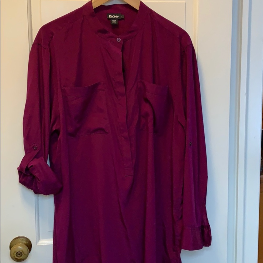 DKNY silk tunic
